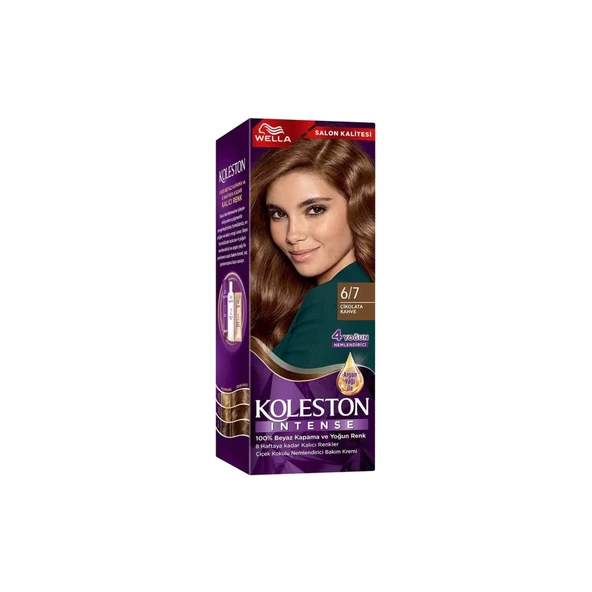 Koleston Intense Saç Boyası 6/7 Çikolata Kahve - Salon Kalitesi - 4