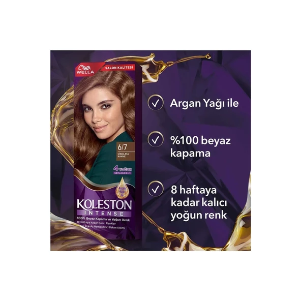 Koleston Intense Saç Boyası 6/7 Çikolata Kahve - Salon Kalitesi - 2