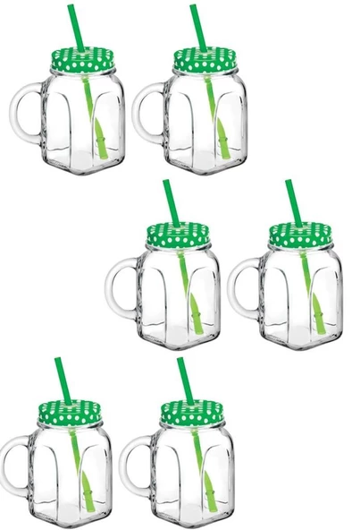 Pipetli Cam Bardak Kavanoz 450cc 80388 - 4