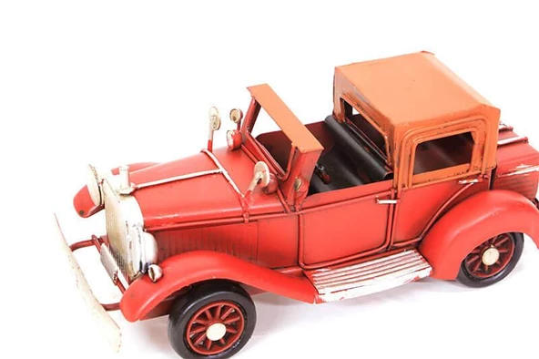 Dekoratif Metal Araba Vintage Biblo Ev Ofis Hediyelik - Resim 5