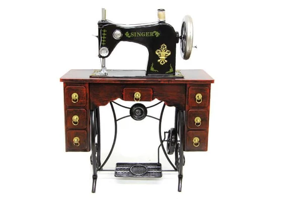 Dekoratif Metal Dikiş Makinesi Vintage Ev Ofis Hediyelik
