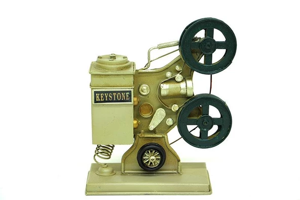 Dekoratif Metal Sinemaskop Biblo Vintage Ev Ofis Hediyelik ürün görseli