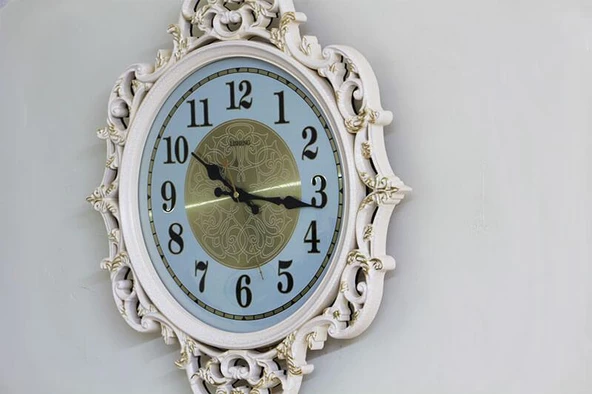 Sarkaçlı Duvar Saati Ferforje Desenli Hediyelik Duvar Saati - 3