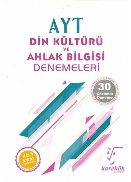 Karekök Yayınları AYT Din Kültürü ve Ahlak Bilgisi Denemeleri