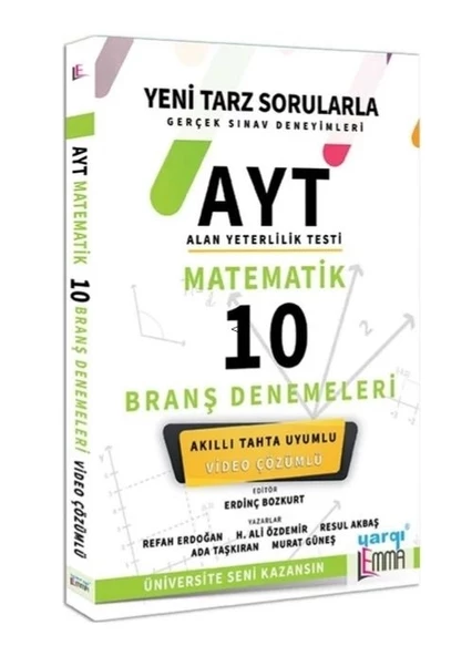 Yargı Lemma AYT Matematik Video Çözümlü 10 Branş Denemeleri