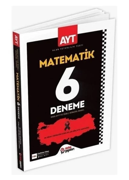 Metin Yayınları AYT Matematik 6 Deneme Sınavı