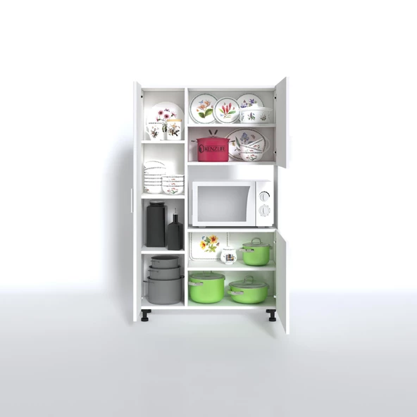 Kenzlife mini fırın dolabı alpkuntsağ byz 148*90*30 ayaklı mikroalga midi fırın mutfak - 2