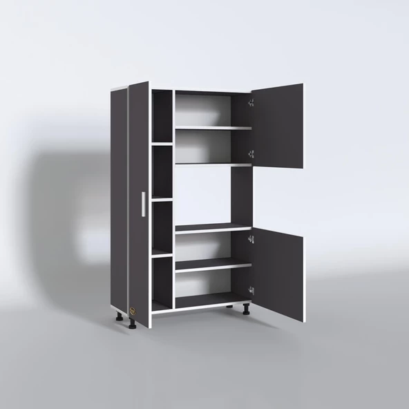 Kenzlife mini fırın dolabı alpkuntsağ gri 148*90*30 ayaklı mikroalga midi fırın mutfak - 3