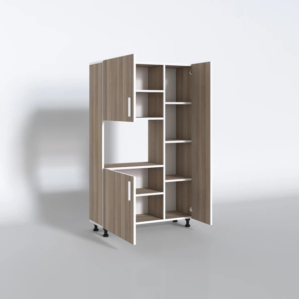 Kenzlife mini fırın dolabı alpkuntsol crd 148*90*30 ayaklı mikroalga midi fırın mutfak - 3