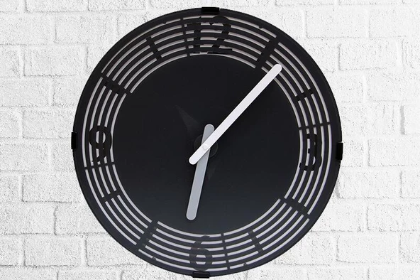 Saat Hareketli Roma Rakamlı Duvar Saati Dekoratif Hediyelik - 2