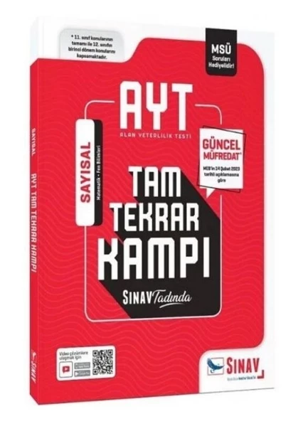 Sınav Yayınları AYT Sayısal Tam Tekrar Kitabı