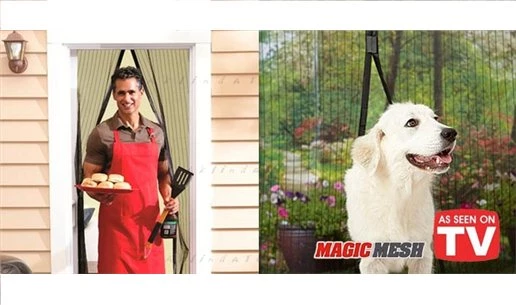 Mıknatıslı Kapı Sinekliği Siyah - 3