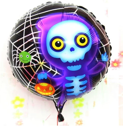 Parti Malzemeleri Halloween İskelet Hayalet Folyo Balon 18 inç
