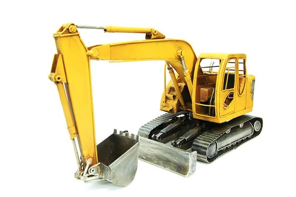 Dekoratif Metal Ekskavatör İş Makinesi Biblo Dekoratif Hediyelik - 3