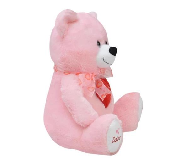 Tıkıl Ayı 57 cm Pembe Kalpli Pelüş Ayı Sevgiliye Hediye - 2