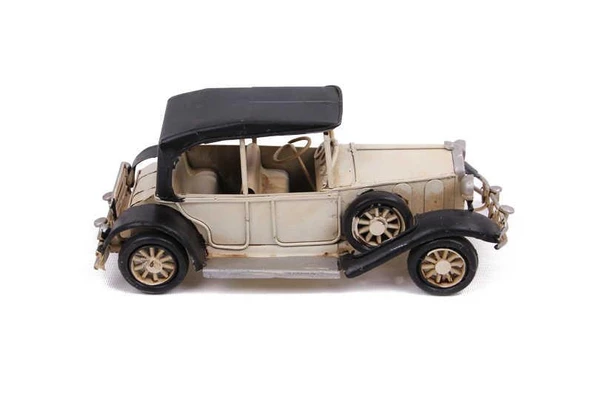 Dekoratif Metal Araba Vintage Biblo Hediyelik - Resim 5