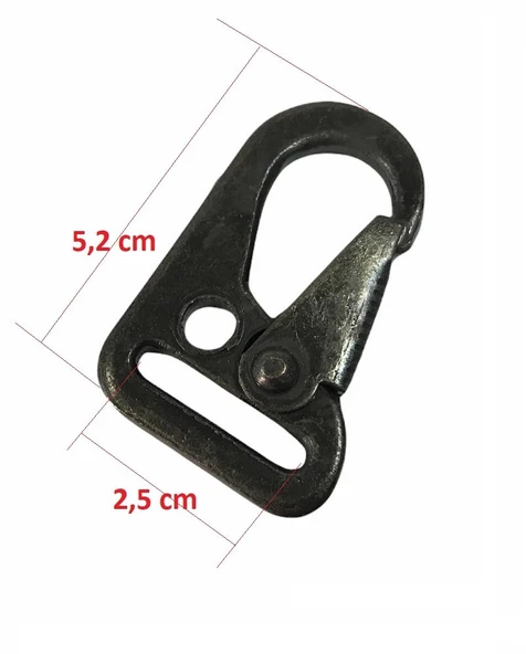 Tüfek Kancası, Çanta Kancası, Anahtarlık Kancası 1 Adet - 4