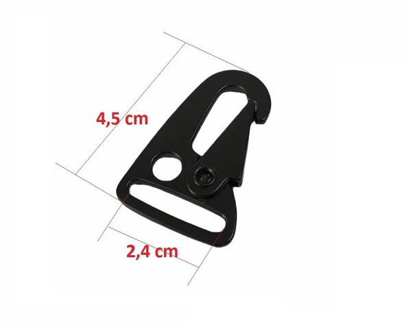 Tüfek Kancası, Çanta Kancası, Anahtarlık Kancası 1 Adet - 5