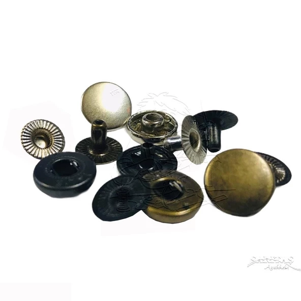 Metal Çıtçıt 54 no Alfa 10 Adet (Leathercraft, Deri Hobi) - 2