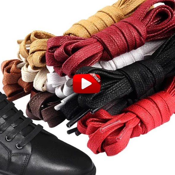 Yassı Mumlu Ayakkabı Bağı K918 120cm 1 Çift