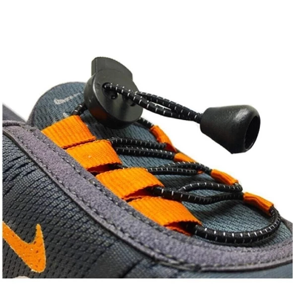 SRTfootcare Lcy Kırçırlı Yuvarlak Kilitli Elastik Bağcık 100 Cm - 6