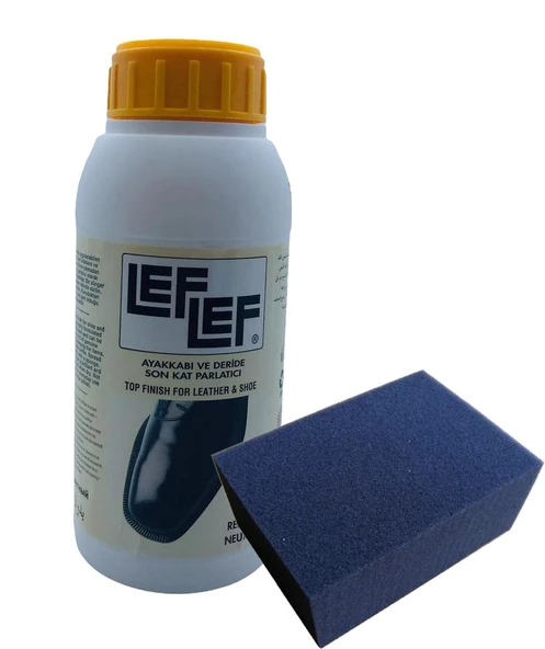 Leflef Son Kat Parlatıcı (Deri Sütü) 500 ml ve Siyah Sünger 1 Adet - 2
