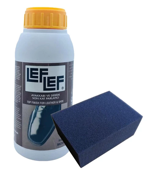 Leflef Son Kat Parlatıcı (Deri Sütü) 500 ml ve Siyah Sünger 1 Adet - 4
