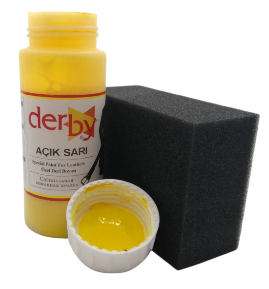 Derby Mont, Direksiyon, Koltuk, Deri Eşya Boyası 100ml ve Siyah Sünger - 8