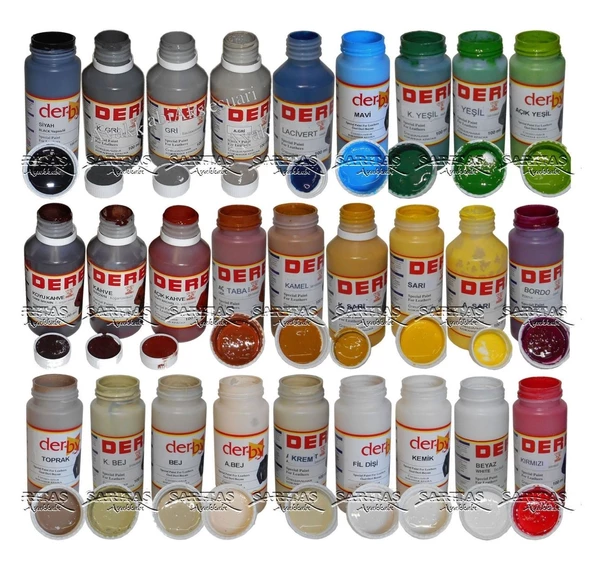 Derby Mont Direksiyon Koltuk Deri Boyası 100ml ve Saplı Sünger 1 Adet - 3