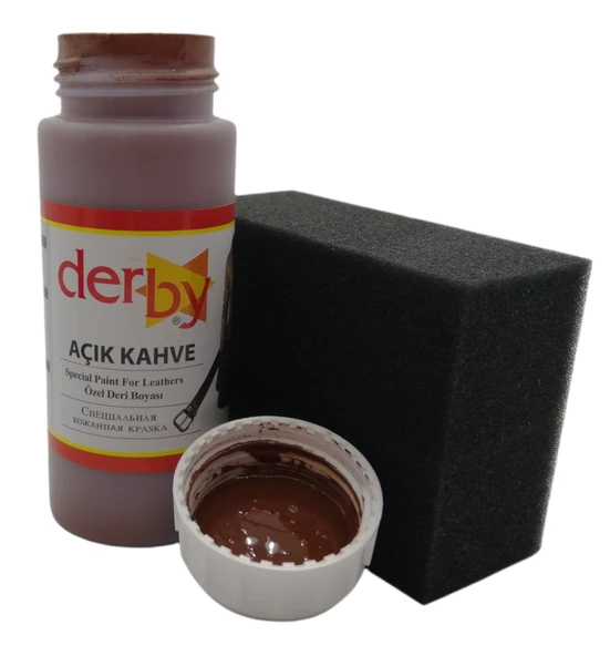 Derby Mont, Direksiyon, Koltuk, Deri Eşya Boyası 100ml ve Siyah Sünger - 7