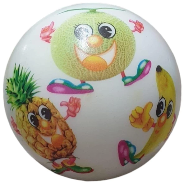 Soft Meyve Desenli Top 15 cm -  FST-0744