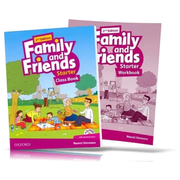 Family and Friends Starter : Class Book and WORKBOOK with Downloadable Audios