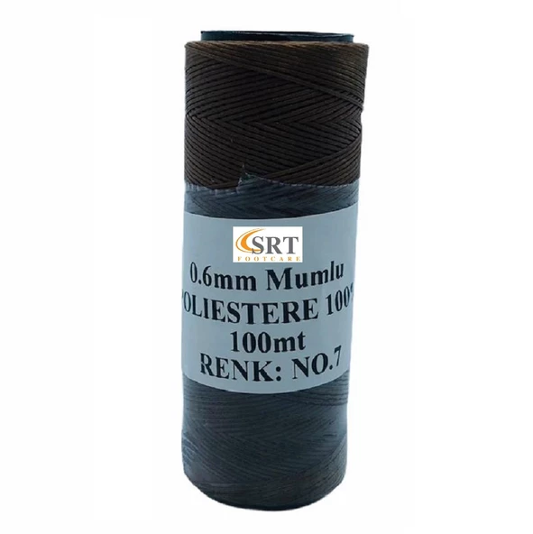 SRTfootcare Deri El Dikişi İçin Mumlu İplik 0,6 Mm 100mt (leathercraft, Deri Hobi) - 7