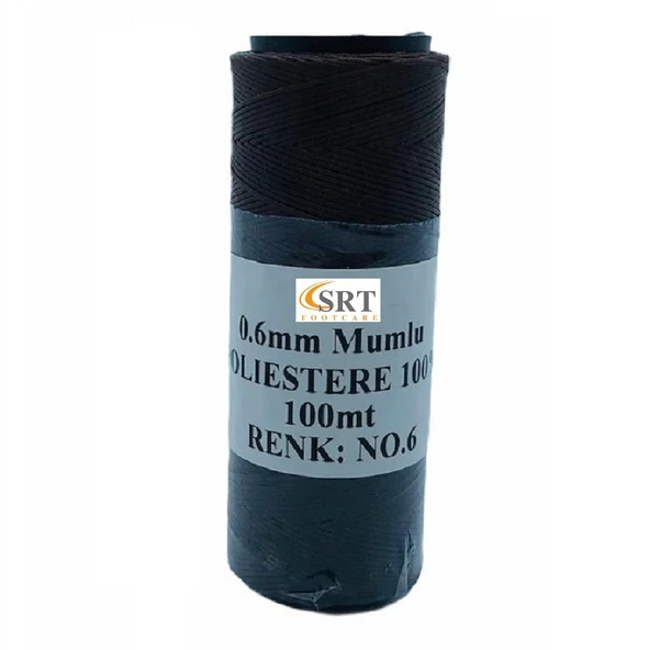 SRTfootcare Deri El Dikişi İçin Mumlu İplik 0,6 Mm 100mt (leathercraft, Deri Hobi) - 8