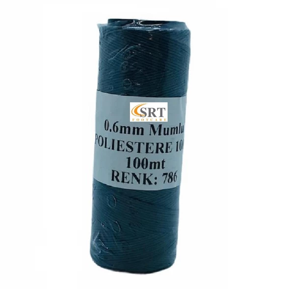 SRTfootcare Deri El Dikişi İçin Mumlu İplik 0,6 Mm 100mt (leathercraft, Deri Hobi) - 6