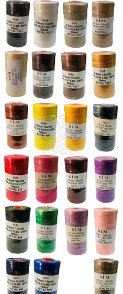 SRTfootcare Deri El Dikişi İçin Mumlu İplik 0,8 Mm 500mt (Leathercraft, Deri Hobi) - 4