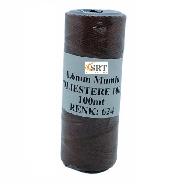 SRTfootcare Deri El Dikişi İçin Mumlu İplik 0,6 Mm 100mt (leathercraft, Deri Hobi) - 2