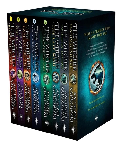 The Witcher Series 8 Books - Fantasy - Paperback - Andrzej Sapkowski