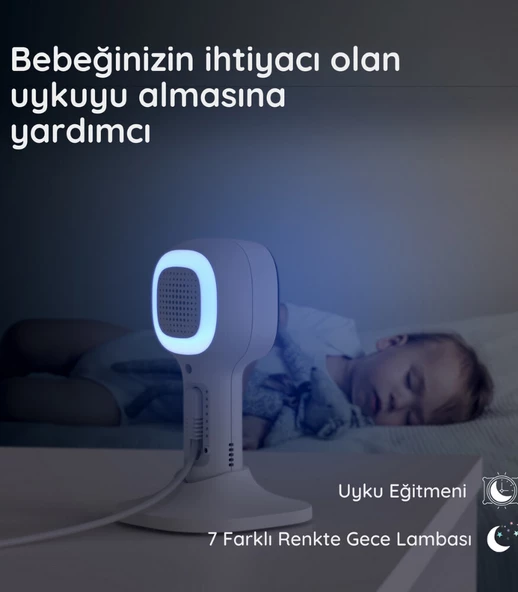 Hubble Nursery Pal Cloud Wifi 5 Dijital Bebek Kamerası HBL12 - Resim 5