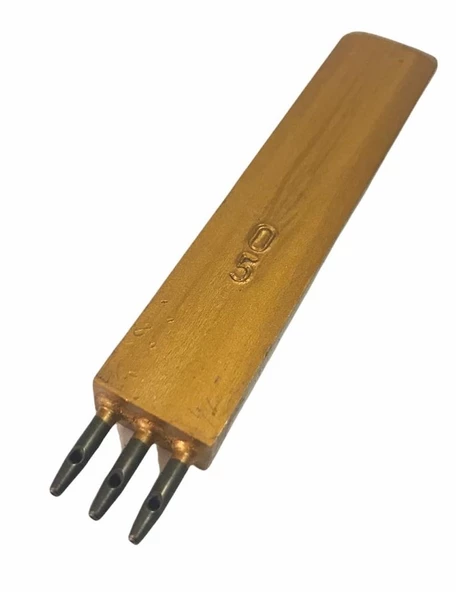 Vurma Deri Dikiş Yeri Zımbası Çok Delikli 5 mm Aralık Deri El Aleti - 5