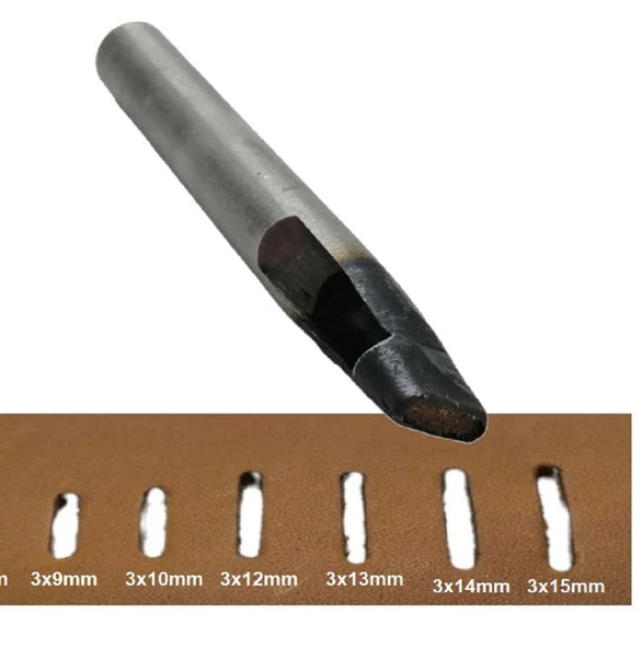 Elde Vurma Yassı Deri Delik Zımbası, Kemer Delik Zımbası 3 mm - Resim 8