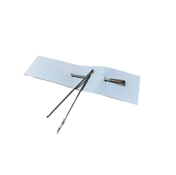 Kör Uçlu Saraç iğnesi, Deri Dikiş İğnesi 2 Adet Deri El Aleti - 12