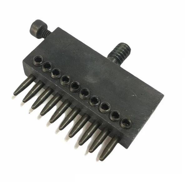 Padova Sıralı Çok Delikli Vida Başlı Deri Zımbası 5mm - 4