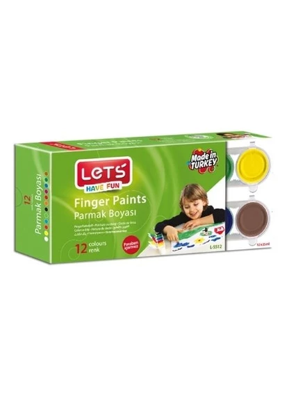Lets Parmak Boyası 12 Renk L5512