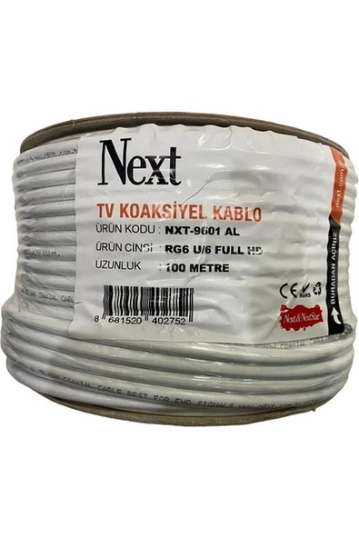 NEXT NXT-9601 Rg6 U/6 Anten Kablosu 100 Metre - 2