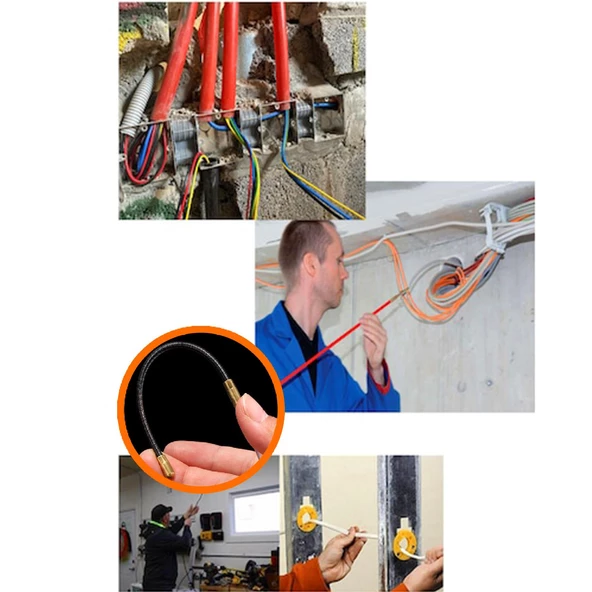 Eltos EES001 Kablo Kablo Kanalı Kablo Geçirme Elektrikci Sustası Takviyeli 10 METRE - 3