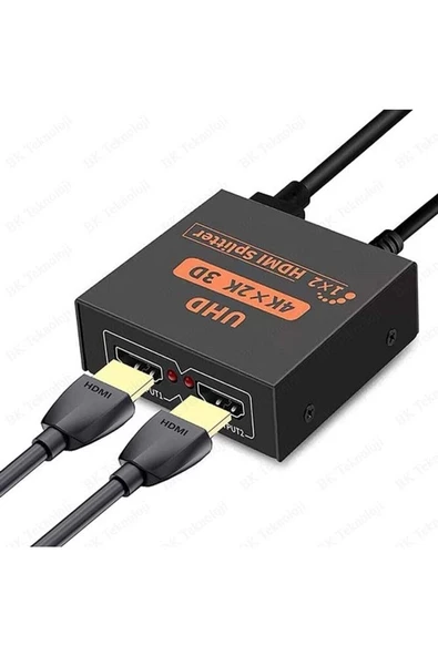 HDMI Çoklayıcı 1 Giriş 2 Çıkış UHD 4KX2K 3D HDMI Splitter - 4