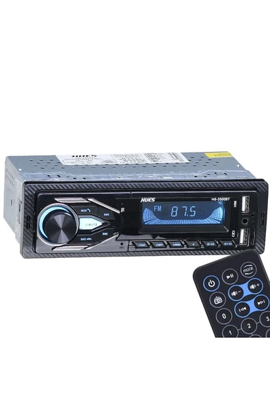 4x60w Rms Çift Usb Girişli Bluetooth 'lu 7 Renkli Ekran Oto Radyo Teyp Hs-3300 Bt