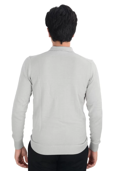 Cengiz İnler Polo Yaka Basic Erkek Triko Kazak - 3