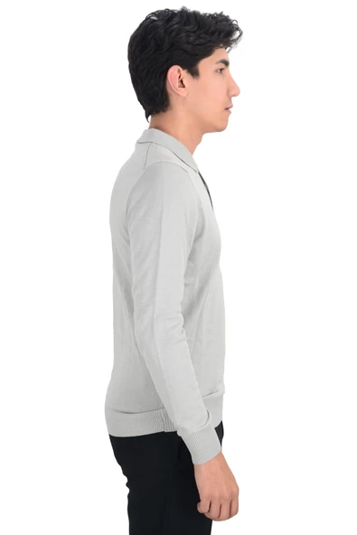 Cengiz İnler Polo Yaka Basic Erkek Triko Kazak - 8